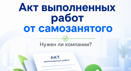 Акт выполненных работ от самозанятого