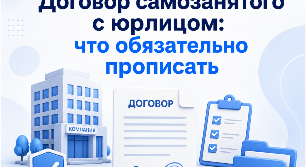 Договор самозанятого с юрлицом