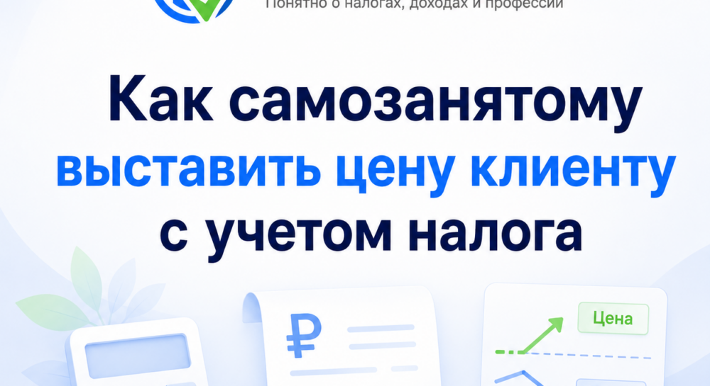 Как самозанятому выставить цену