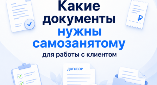 Какие документы нужны самозанятому для работы