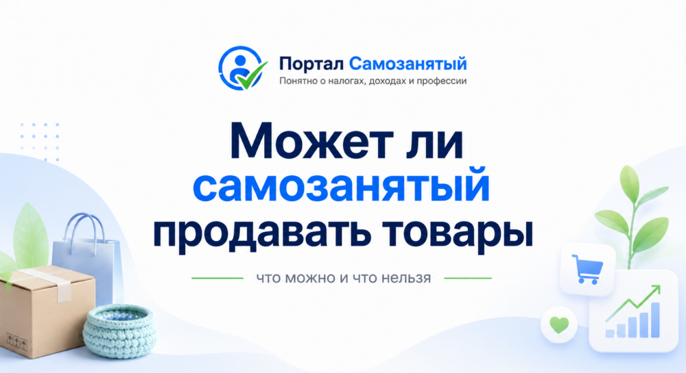 Может ли самозанятый продавать товары