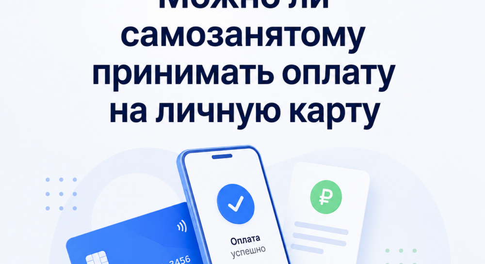 Можно ли самозанятому принимать оплату на личную карту