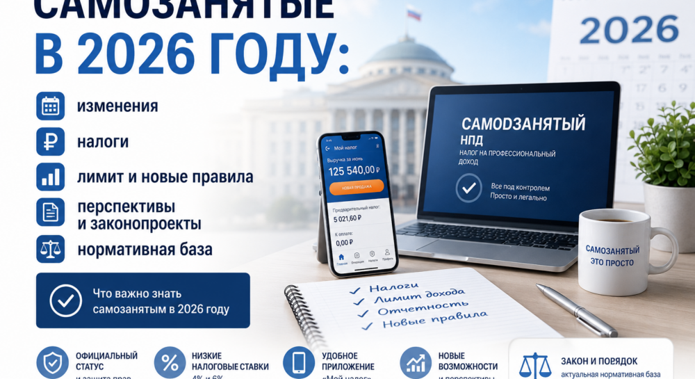 Самозанятые в 2026 году