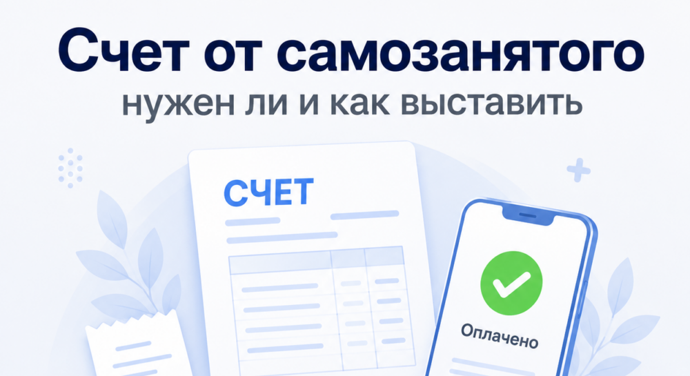 Платежи и счета для самозанятых