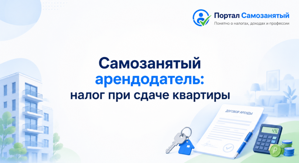 Самозанятый арендодатель: налог при сдаче квартиры