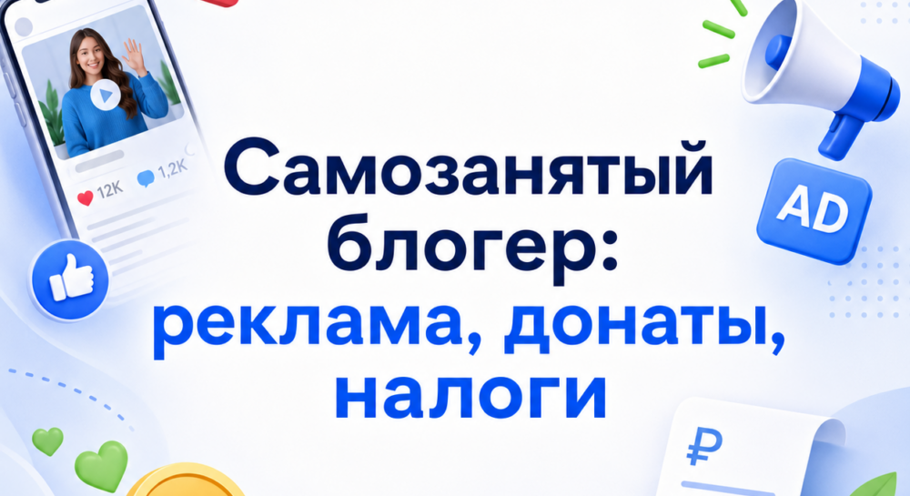 мозанятый блогер: реклама, донаты, налоги