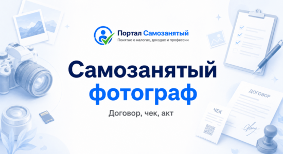 Самозанятый фотограф: договор, чек, акт